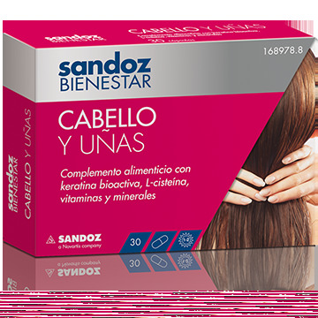 Cabelo e unhas 30 cápsulas