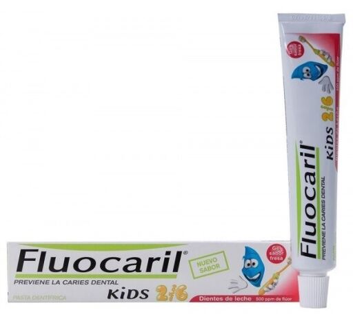 Gel Fluocaril de 2 a 6 Anos Morango 50 ml