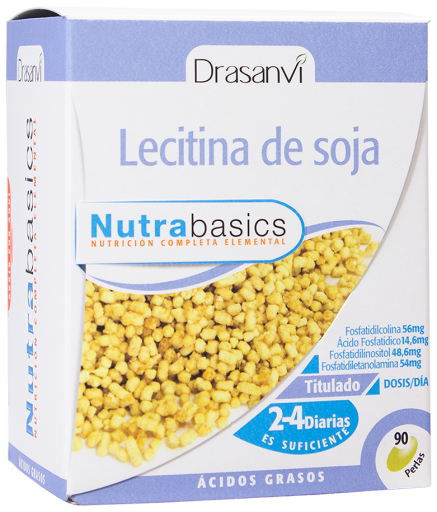 Lecitina de soja 540mg 90 pérolas Nutrabasic