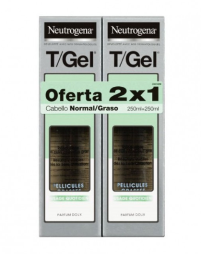 T/Gel Shampoo Anticaspa Cabelos Normais/Oleosos 2 x 250 ml