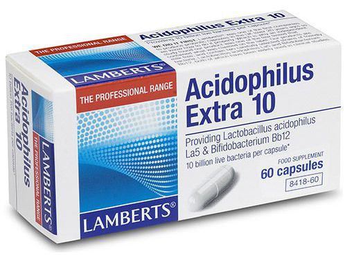 Extra acidophilus 10 bilhões de bactérias amigáveis por cápsula