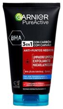 Gel de limpeza e esfoliação facial Pure Active com carvão 3 em 1 150 ml