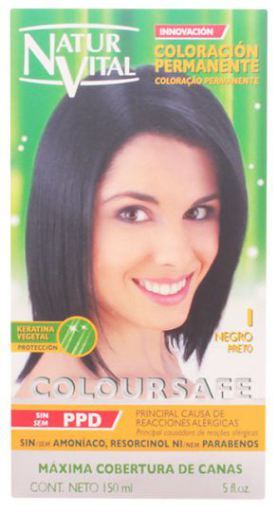 Coloursafe Permanent Hair Color 1 Preto 150 ml