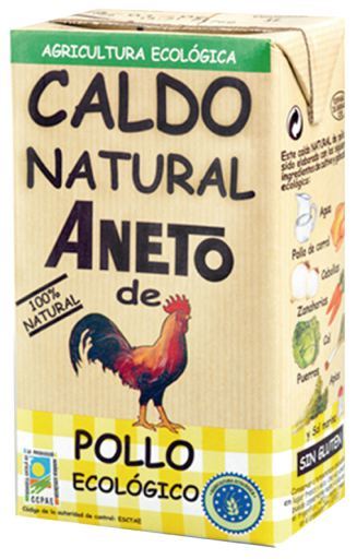 Caldo de galinha orgânico, 1 L