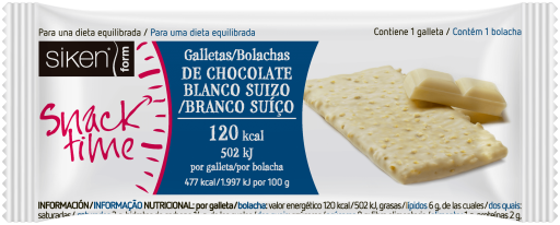 Biscoito de Chocolate Branco Snack Time 25 gr