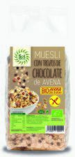 Muesli de aveia e chocolate orgânico sem glúten 425 gr