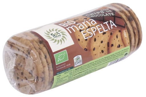 Biscoitos de chocolate com espelta orgânica 200 gr