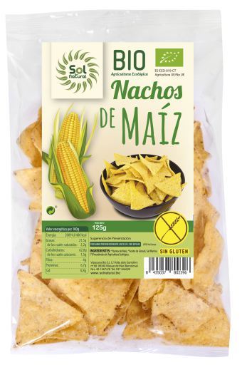 Nachos Natural Bio Sem Glúten 125 gr