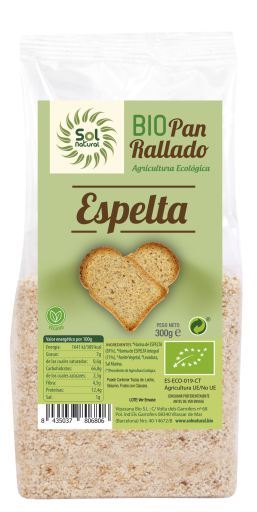 Pão ralado orgânico de espelta 300 gr