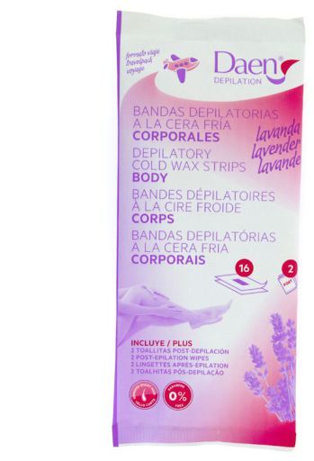 Bandas Depilatórias Lavanda 16 unidades