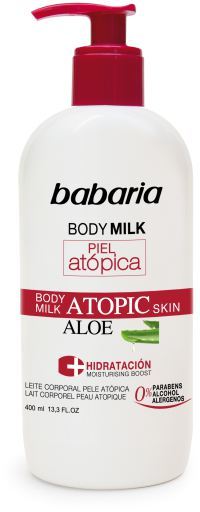 Leite Corporal Com Aloe Vera Para Pele Atópica 400 ml