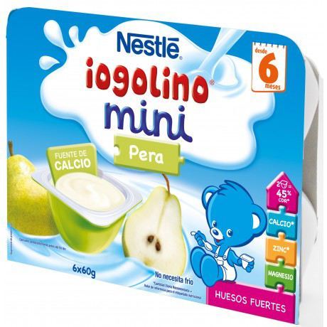 Mini Leite para Crianças com Pêra 6 x 60 gr