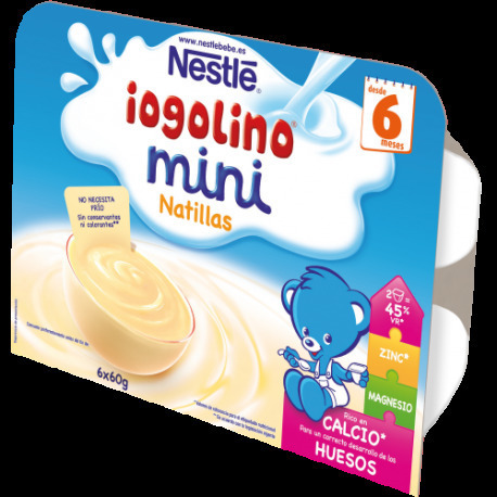 Iogolino Mini Custard Tarrina + 6 Meses 60 gr