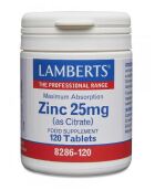 Zinco 25 mg Mineral de Ingestão Diária 120 Comprimidos