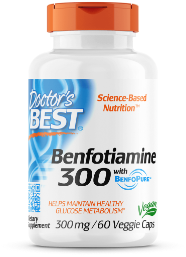 Benfotiamine With Benfopure 300 mg 60 Cápsulas Vegetais