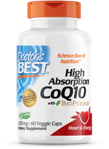 High Absorption Coq10 With Bioperine 200 mg 60 Cápsulas Vegetais