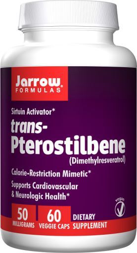 Trans-Pterostilbene 50 mg 60 Cápsulas vegetais