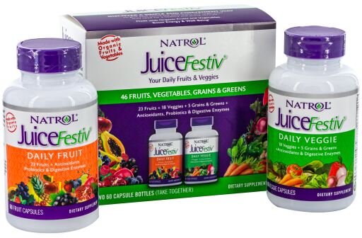 Juicefestiv Daily Fruits &amp; Veggie 60 + 60 Cápsulas