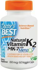 Natural vitamin K2 MK7 with mena Q7 60 Cápsulas