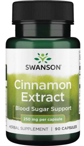 Cinnamon Extract 250 mg 90 Cápsulas