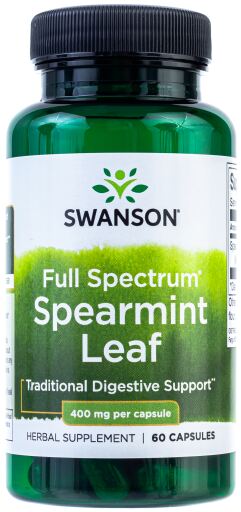 Full Spectrum Spearmint Leaf 400 mg 60 cápsulas