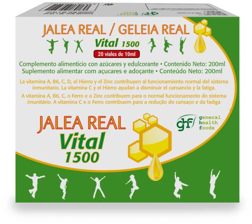 Royal Jelly Vital 1500 Adultos 10 ml 20 Ampolas