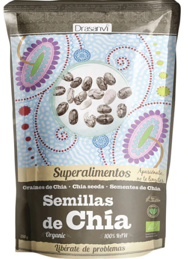 Sementes de Chia Bio 250 gr Doypack