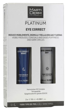 Corretor de olheiras diurno e noturno Platinum 2 x 100 ml