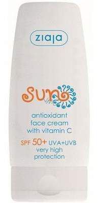 Creme facial antioxidante SUN FPS50+ com vitamina C 50 ml