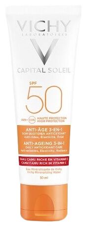 Capital Soleil Fotoprotetor Antienvelhecimento 3 em 1 FPS 50 50 ml