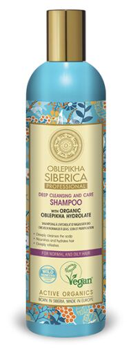 Shampoo Oblepikha com Hidrolato para Cabelos Normais e Oleosos 400 ml