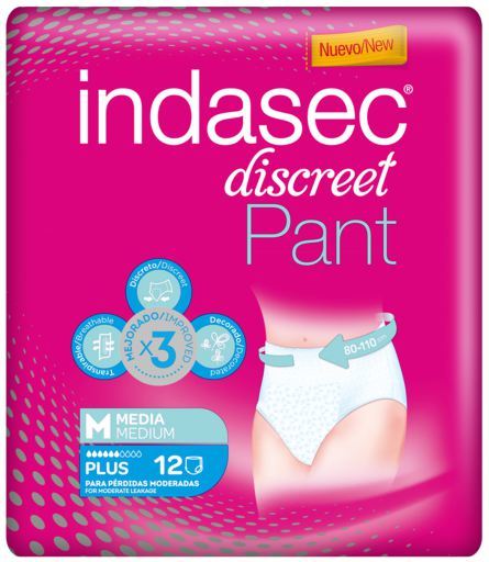 Briefs Calças Discretas Mais 12 unidades