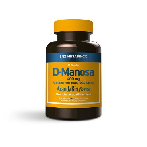 D-Mannose + Cranberry 60 cápsulas de gelatina vegetal