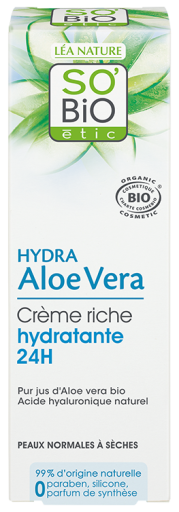 Hydra Aloe Vera Light Cream hidratante 24h por dia 50 ml