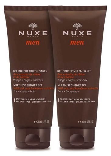 Gel de banho masculino multiuso duo 2 x 200 ml