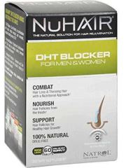 NuHair DHT Blocker para homens e mulheres 60 comprimidos