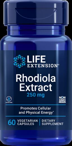 Extrato de Rhodiola 250 mg 60 Cápsulas Vegetais