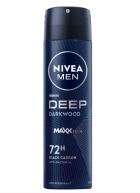 Spray de Carbono Preto Deep Darkwood Masculino 150 ml