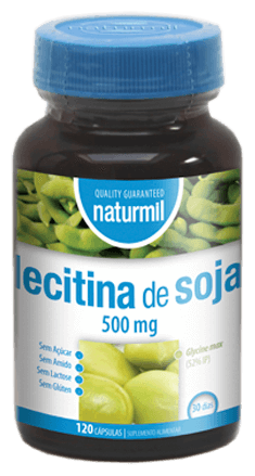 Lecitina de Soja 500 mg 120 Cápsulas