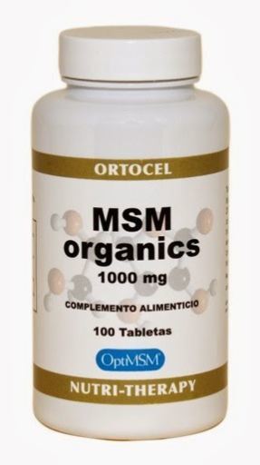 Msm Organics 1000 mg 100 comprimidos