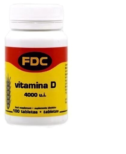 Vitamina D 4000Ui 100 comprimidos