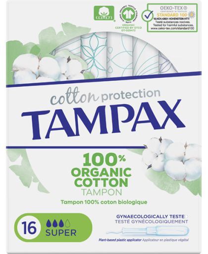 Tampões TAMPAX Cotton Protection Super