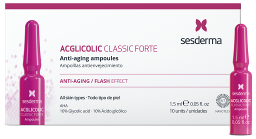 Ampolas Acglicolic Classic Forte 10 x 1,5 ml