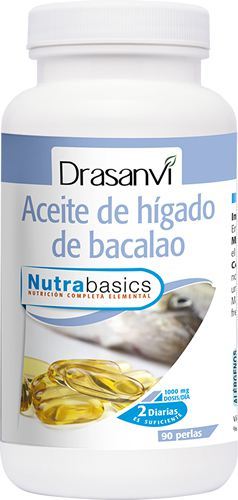 Fígado de bacalhau Nutrabasic 90 cápsulas