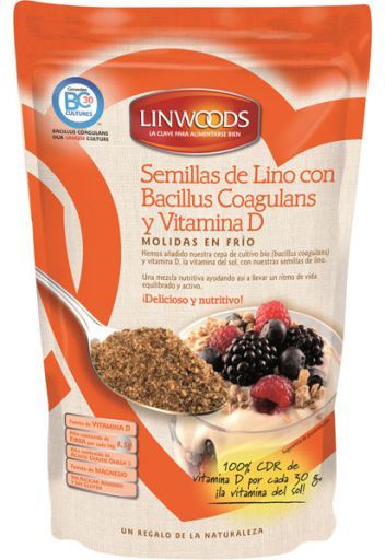 Sementes de linho Bacillus Coagulans e vitamina D 200 gr