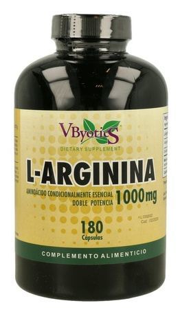 L-Arginina 1000 mg. 180 cápsulas