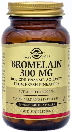 Bromelaína 300 mg 60 Cápsulas