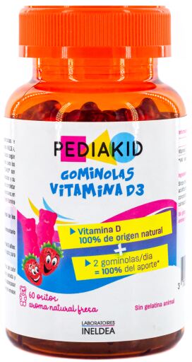 Pediakid Vitamina D3 60 gomas