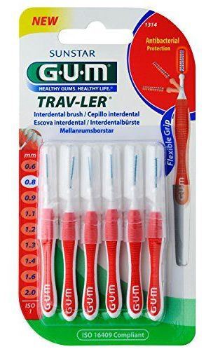 Trav-ler Interdental Brush iso1 1314 0.8mm 6 unidades