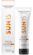 SUN15 Beach BB Brilliant Protetor Solar Corpo e Mãos SPF 15 100 ml